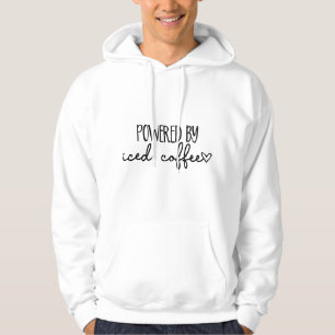 Veste À Capuche Alimenté par amateur de café glacé caféine boisson