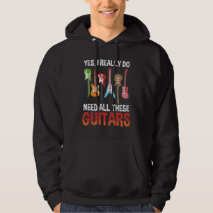Veste À Capuche Amateur De Musique De Guitare Oui, J'Ai Besoin De