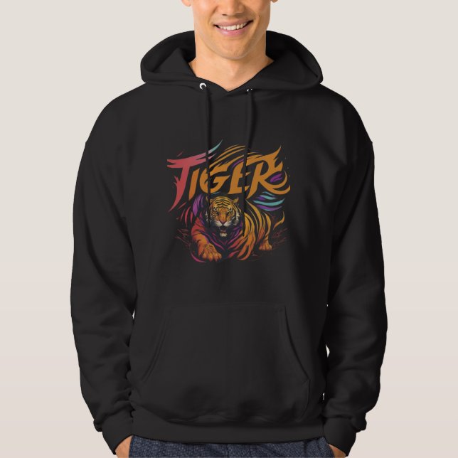 Veste À Capuche Amateur de t-shirt Tiger (Devant)