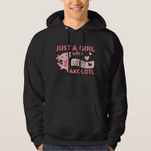 Veste À Capuche Amateurs Axolotl Animaux Douces Pour Filles Roses