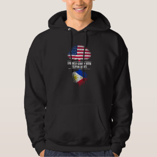 Veste À Capuche Américain Né avec des Racines Philippines Philippi