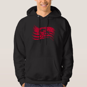 Veste À Capuche American Bald Eagle Eyes USA Drapeau Patriotique H