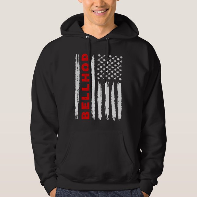 Veste À Capuche American Flag Bellhop US USA Flag (Devant)