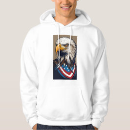 Veste À Capuche American Patriot Bald Eagle T-Shirt Design