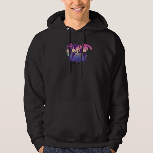 Veste À Capuche Amis Basse Poly Fondu (Devant)