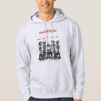 Veste À Capuche Amis jusqu'à la fin Squelette Fête