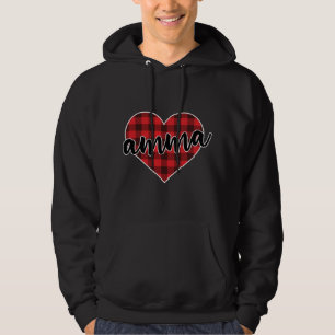 Veste À Capuche Amma Buffalo Plaid Coeur Coeur Cosy Chapeau d'hive