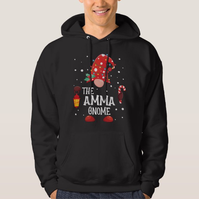 Veste À Capuche Amma Gnome Matching Family Christmas Gnome Paj (Devant)