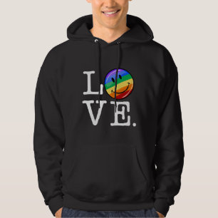 Veste À Capuche Amour avec un drapeau heureux LGBT gai