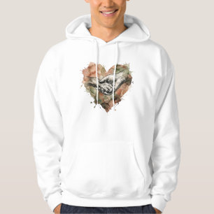 Veste À Capuche Amour de Chien Lien entre Humain et Animal Aquarel