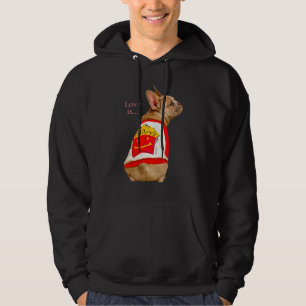 Veste À Capuche Amour French Bulldog Frenchie Maman Papa Chien Chi