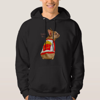 Veste À Capuche Amour French Bulldog Frenchie Maman Papa Chien Chi