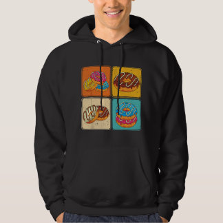 Veste À Capuche Amoureux de beignets Douceurs Amoureux de la nourr