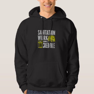 Veste À Capuche Amoureux de la collecte des ordures des travailleu