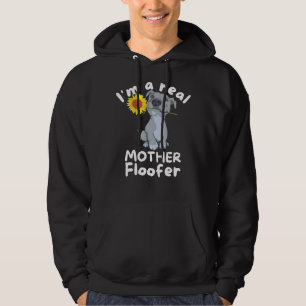 Veste À Capuche Amoureux des chiens I M'A Real Mother Floofer Pitb