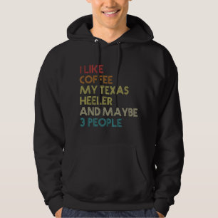 Veste À Capuche Amoureux du café propriétaire de chien Texas Heele