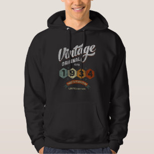 Veste À Capuche Amusant 91 ans 1934 Vintage 91e anniversaire Cadea