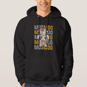 Veste À Capuche Amusant de l'élevage Vache Lover ferme animal Moo 