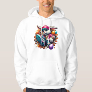 Veste À Capuche Amusant hip hop Gangster Bunny Easter Urban Design
