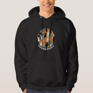 Veste À Capuche Amusant Mi-Siècle moderne apparence chatte, Retro