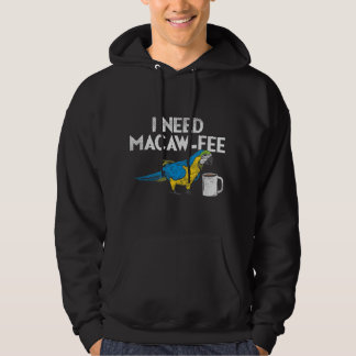 Veste À Capuche Amusant Parrot Macaw Et Café I Scarlet Macaw Owne
