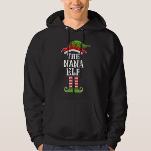 Veste À Capuche Amusante Famille de jumelage Le Nana Elf Christmas
