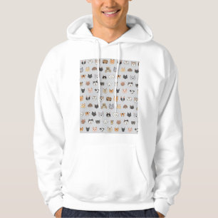 Veste À Capuche Amusement animal : Chiens de chats Doodle Mix