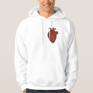 Veste À Capuche Anatomical Heart Art – Red Vintage Illustration De