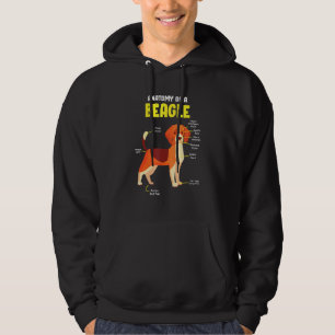 Veste À Capuche Anatomie D'Un Beagle Vêtements De Chien Beagle