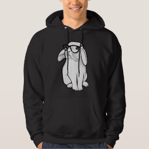 Veste À Capuche Animal familier mignon de lapin de lapin ringard