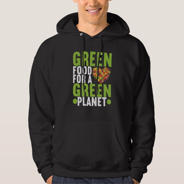 Veste À Capuche Animal Rights Vegan Vegetarian  4 (Devant)