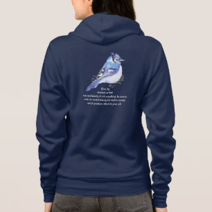 Veste À Capuche Animal Totem Blue Jay Inspiration Nature Guide