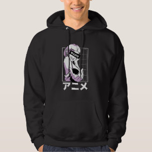 Veste À Capuche Anime Girl Gothique esthétique Waifu 90s