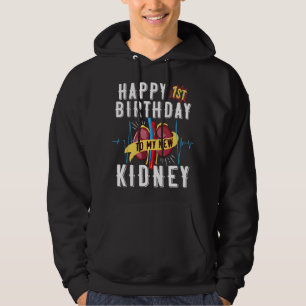 Veste À Capuche Anniversaire de greffe de rein 1er anniversaire dr
