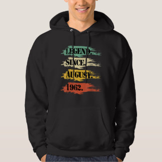 Veste À Capuche Anniversaire légendaire depuis août 1962 Retro