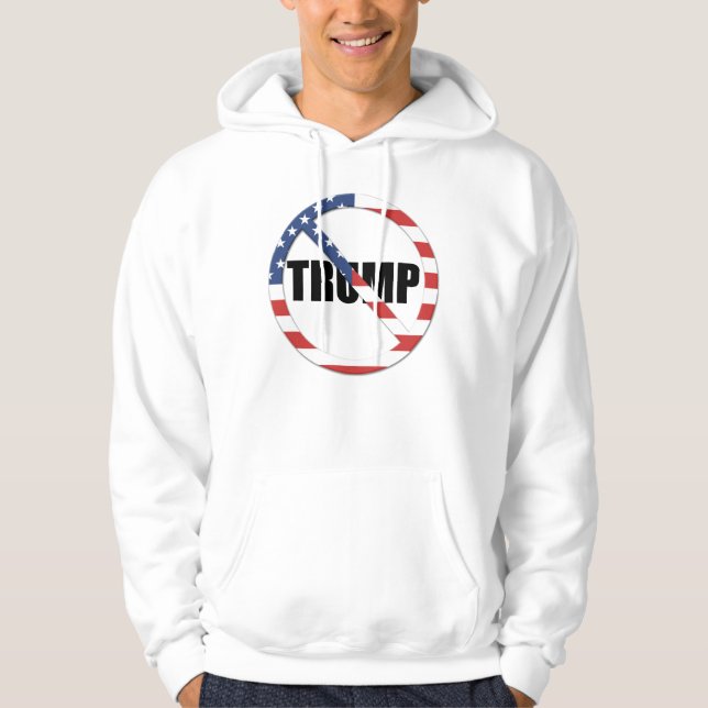 Veste À Capuche Anti-Trump pro-démocratie (Devant)