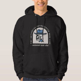 Veste À Capuche Antisocial pads club introverti cowboy papa drôle
