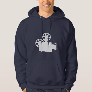 Veste À Capuche Appareil-photo de film bleu
