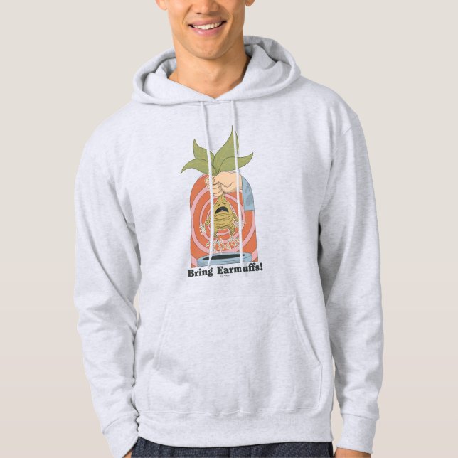 Veste À Capuche "Apportez des cache-oreilles !" Graphisme hurleur  (Devant)