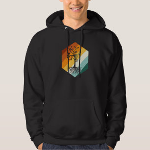 Veste À Capuche Arborescence de golf de disque rétro