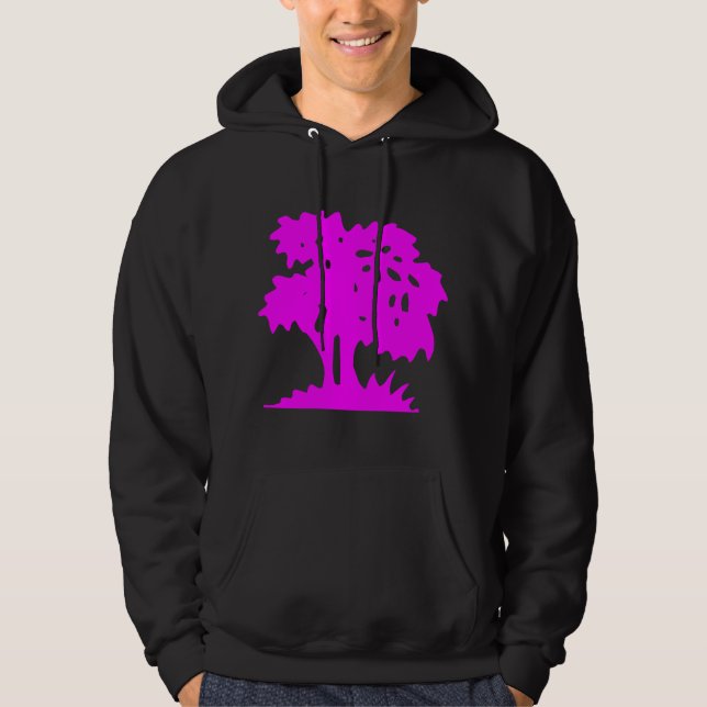 Veste À Capuche Arbre à dessin - magenta (Devant)