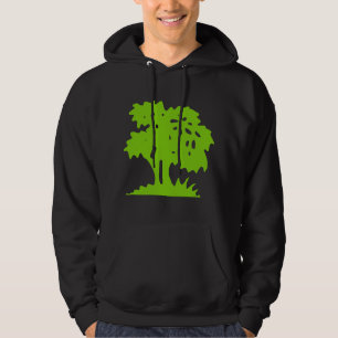Veste À Capuche Arbre à dessin - Martian Green
