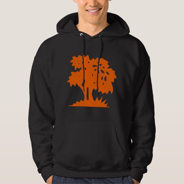 Veste À Capuche Arbre à dessin - Orange (Devant)