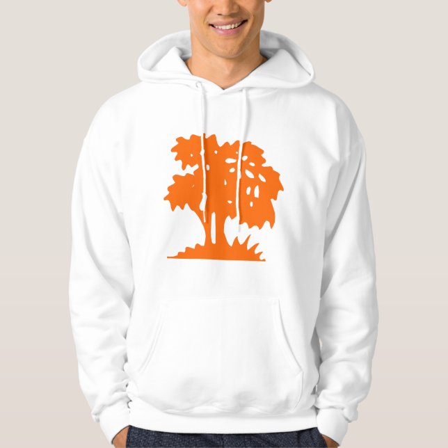 Veste À Capuche Arbre à dessin - Orange (Devant)