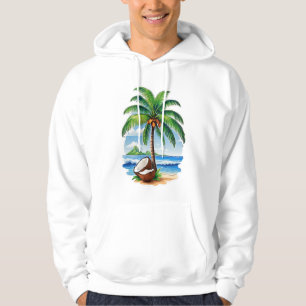 Veste À Capuche Arbre de coco Île tropicale