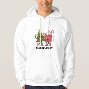 Veste À Capuche Arbre de Noël Buveur de Café Hiver Joyeux