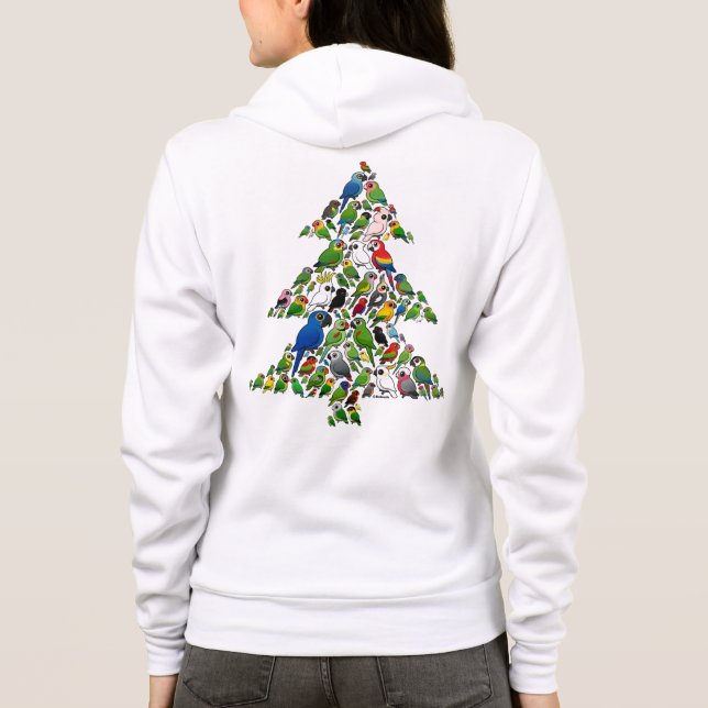 Veste À Capuche Arbre de Noël du perroquet (Dos)