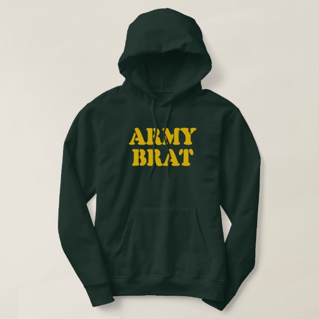 VESTE À CAPUCHE ARMÉE BRAT (Design devant)