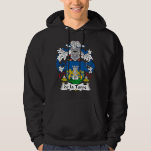 Veste À Capuche Armoiries de la Torre Famille Crest 