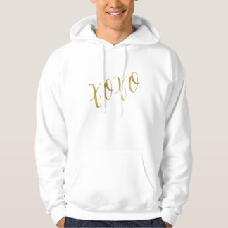 Veste À Capuche Arrière - plan de Parties scintillant XOXO Quote F
